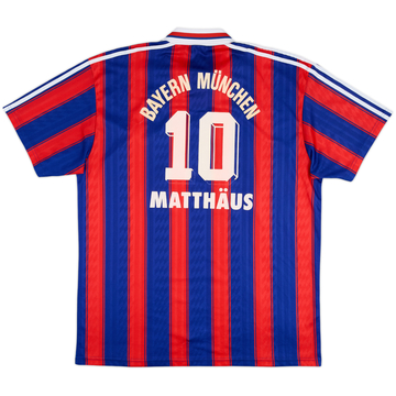 1995-97 Bayern Munich Home Shirt Matthaus #10 - 5/10 - (XL)