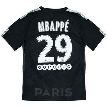 Camiseta de la tercera equipación del Paris Saint-Germain 2017-18 Mbappe #29 - 10/10 - (S)