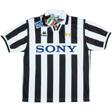 ウェア 1995-96 Juventus Home L/S Shirt (L) 1995-97 Juventus Home Shirt (S)
