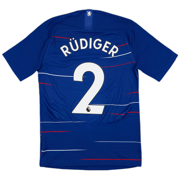 2017-18 Chelsea Home Shirt Rudiger #2 - 7/10 - (L)