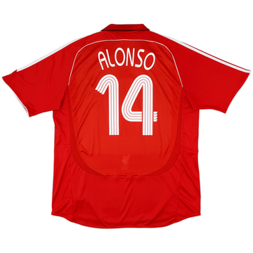 リバプール ALONSO 14 シャツ 2006-08 Liverpool Home Shirt Alonso #14