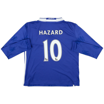 Chelsea HAZARD 10 シャツ 2017-18 Chelsea Home Shirt Hazard #10 - 9/10 - (L)