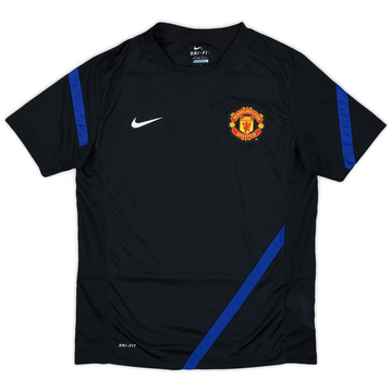 Nike Manchester United 長袖シャツ 黒 2002-03 Manchester United Nike 1/4 Zip Fleece Top - 8/10 - (S)