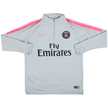 2018-19 Paris Saint-Germain Nike 1/4 Zip Drill Top - 6/10 - (L)