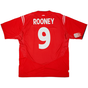 2004-06 England Away Shirt Rooney #9 (XXL)