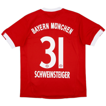 2010-11 Bayern Munich Home Shirt Schweinsteiger #31 - 8/10