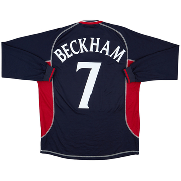 2000-01 Manchester United Third Shirt Beckham #7 - 8/10 - (M)