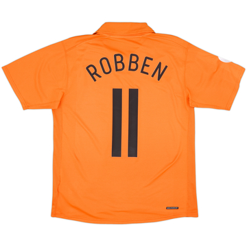 Camiseta de local de Netherlands 2006-08 Robben #11 - 8/10 - (M)