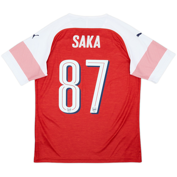 2018-19 Arsenal Home Shirt Saka #87 - 8/10 - (M)