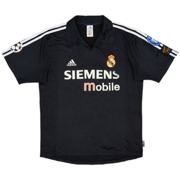 Real Madrid 記念Tシャツ 1902-2002 黒　グティ14番 Real Madrid Men Top Large Black T-Shirt Logo 1902-2002