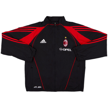 2004-2005 ACミラン adidas ジャケット 赤黒 上下セット 2004-05 AC Milan adidas Track Jacket - 9/10 - (S)