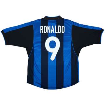 2000-01 Inter Milan Home Shirt Ronaldo #9 (S)