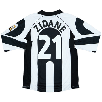 1997-98 Juventus Centenary Home Shirt Zidane #21 - 8/10 - (M)