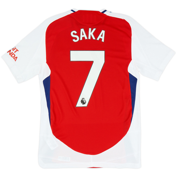 Camiseta auténtica de local del Arsenal 2024-25 Saka #7 (S)