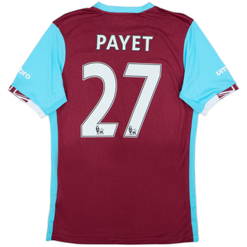 ウェストハム 2015/16 Payet Lサイズ ユニフォーム 2015-16 West Ham 'Boleyn' Home Shirt Payet #27 - 10/10 - (S)