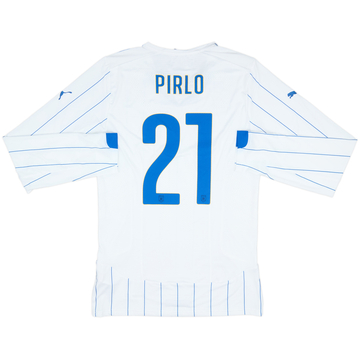 2016-17 Italy Player Issue Home L/S Shirt Pirlo #21 (XL)