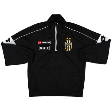 2000-01 Juventus Lotto 1/4 Zip Drill Top - 9/10 - (XL.Boys)