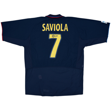 2001-02 Barcelona Home Shirt Saviola #7 - 5/10 - (XL)