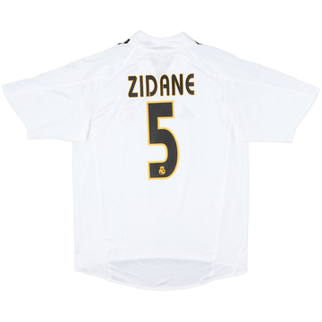 正規品 激レア RealMadrid zidane #5 長袖 2004-05 Real Madrid Home L/S Shirt Zidane #5 - 6/10 - (S)