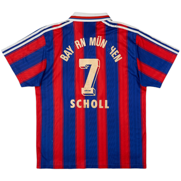 1995-97 Bayern Munich Home Shirt Scholl #7 - 8/10 - (S)