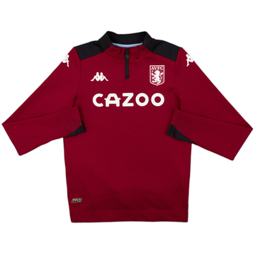 2000-01 Aston Villa Diadora 1/4 Zip Drill Top - 8/10 - (L.Boys)