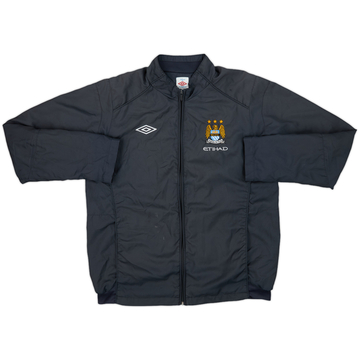 2010-11 Manchester City Umbro Hooded Track Jacket - 9/10 - (L)