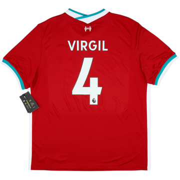2020-21 Liverpool Home Shirt Virgil #4