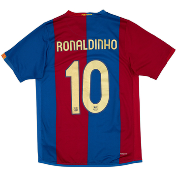 2006-07 Barcelona Home Shirt Ronaldinho #10 - 6/10 - (L)