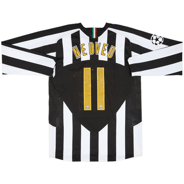 2003-04 Juventus Match Issue Champions League Away L/S Shirt