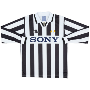1995-97 Juventus Home L/S Shirt - 9/10 - (XL.Boys)