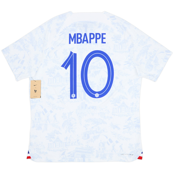 2022-23 France Away Shirt Mbappe #10 - 7/10 - (XL)