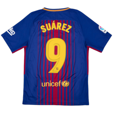 2014-15 Barcelona Home Shirt Suárez #9 XS.Kids