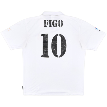 adidas REAL MADRID 「FIGO 10」　M　deadstock Figo Real Madrid Portugal Adidas Soccer Jersey Kit Size LFP
