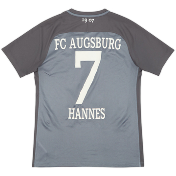Camiseta de la tercera equipación del Augsburg 2017-18 Hannes #7 - 5/10 - (M)