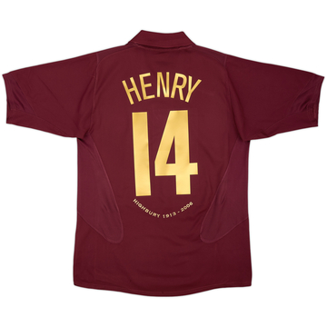 2005-06 Arsenal Home Shirt Henry #14 - 8/10 - (M)