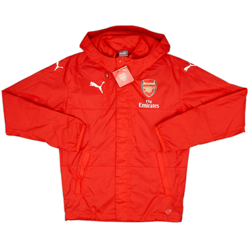 15-16 arsenal FC PUMA HARFJIP jacket M 赤 2015-16 Arsenal Puma Hooded Rain Jacket - 6/10 - (M)