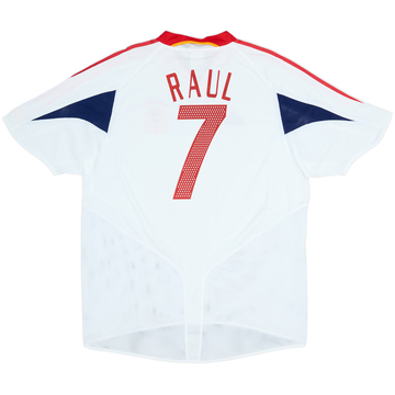2004-06 España Visitante Camiseta Raul #7 (XL)