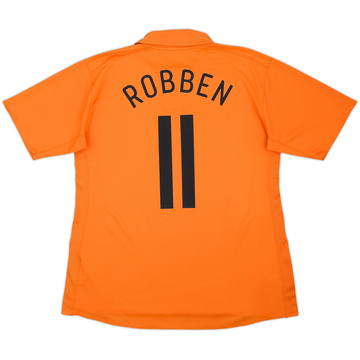 Camiseta de local versión jugador de Países Bajos 2006-08 Robben #11 - 6/10 - (XL)