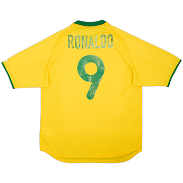 Camiseta de local de Brasil 2000-02 Ronaldo #9 - 5/10 - (L)