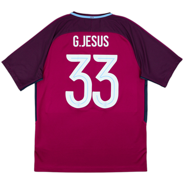 2017-18 Manchester City Home Shirt Jesus #33 - 5/10 - (XL)