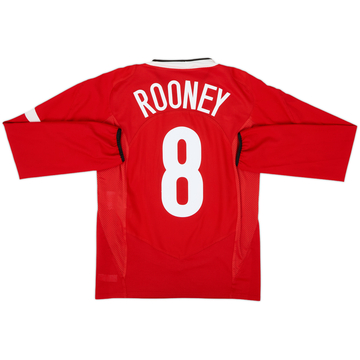 2004-06 Manchester United Home Shirt Rooney #8 - 8/10 - (XL)