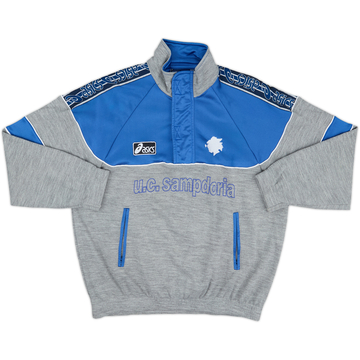 1995-96 Sampdoria Asics 1/4 Zip Track Jacket - 6/10 - (L)