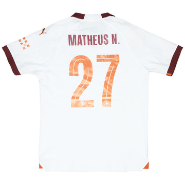 2023-24 Manchester City Match Issue FA Cup Away Shirt Matheus N. #27