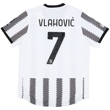 2021-22 Juventus Home Shirt Vlahovic #7 (L)