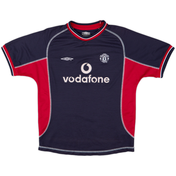 2000-01 Manchester United Umbro Hooded 1/4 Zip Training Top - 8/10