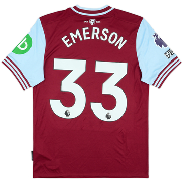 2024-25 West Ham Match Worn Home Shirt Summerville #7
