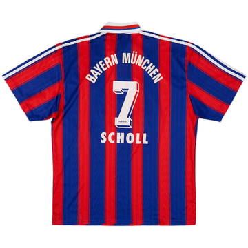 1997-99 Bayern Munich Home Shirt Scholl #7 - 9/10 - (M)