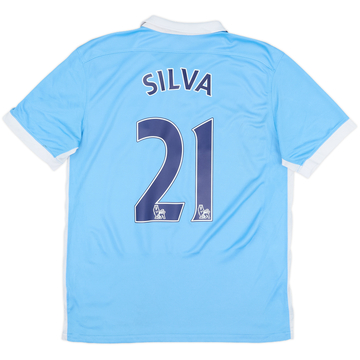 2012-13 Manchester City Home Shirt Silva #21 (M)
