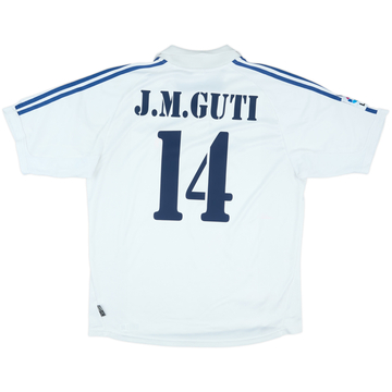 1999-00 Real Madrid adidas Reissue Home Shirt J.M.Guti #14