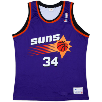 1992-96 Phoenix Suns Barkley #34 Champion Away Jersey - 9/10